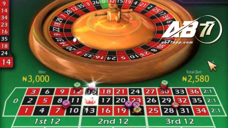 Tất tần tật các kiểu cược trong và ngoài của Roulette AB77.