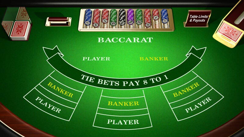 Cầu bệt là dạng cầu thường gặp trong Baccarat